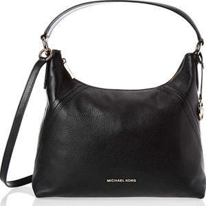 Michael Kors Black Leather Shoulder Bag